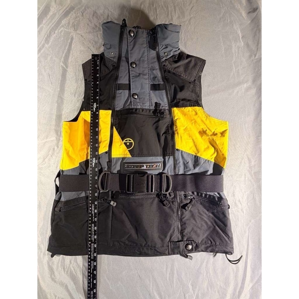 North Face Steep Tech Apogee Vest Yellow & Black Size M - Picture 8 of 16